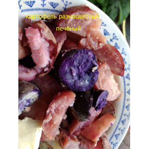 Картофель семена смесь красных и фиолетовых 30 шт.